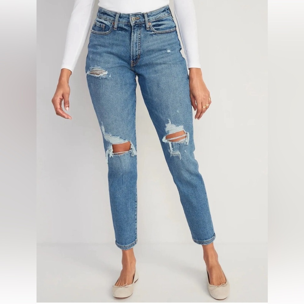 Old Navy 6 Tall Curvy High-Waisted OG Straight Ankle Jeans